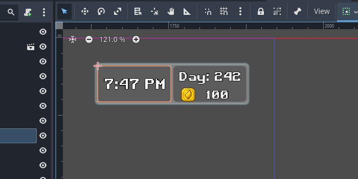 Placeholder content in editor