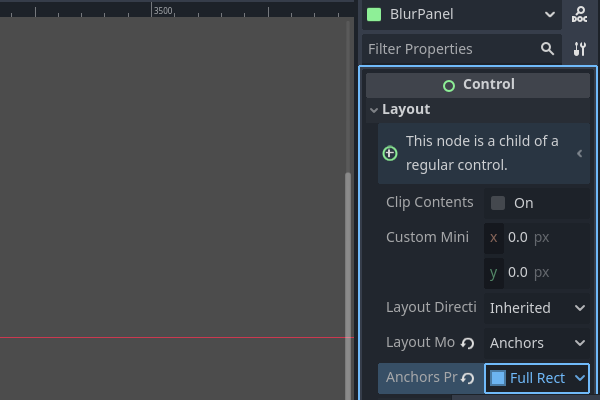 Full Rect preset for child